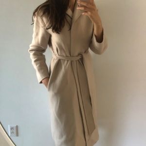 Topshop wool mix wrap maxi coat